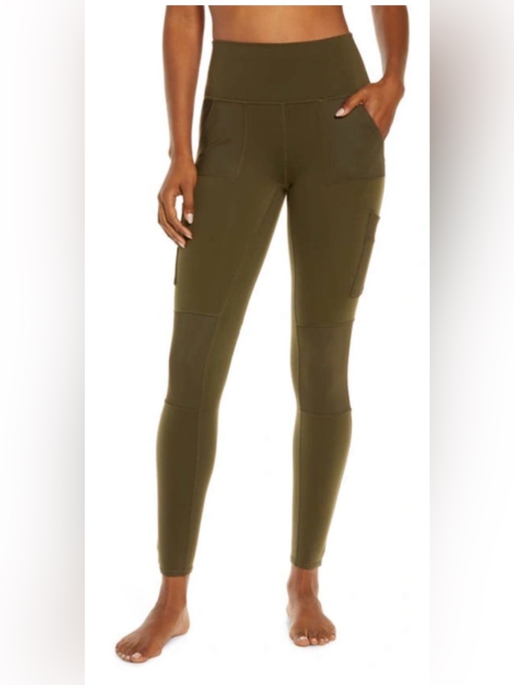 Alo Yoga Women’s Size Medium High Waist Cargo Leggings Green
